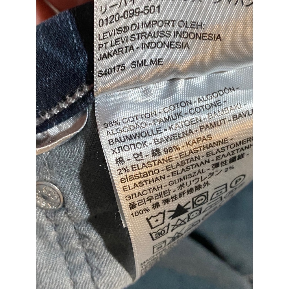 Levis 559 Relaxed Straight Jeans Mens 40x30 Blue Denim 00559-0457 - Picture 8 of 12